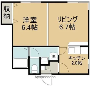 ノースコート深堀Ⅱ【4階】の間取り